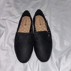 Birdies The Starling Black Woven Loafer Flats Size 5.5